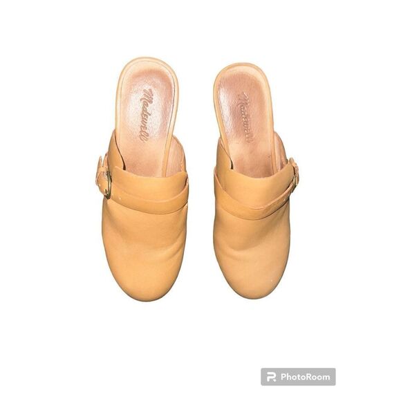 ✨Madewell The Monique Buckle Carmel Sz 9 Clogs ✨ - Picture 2 of 9